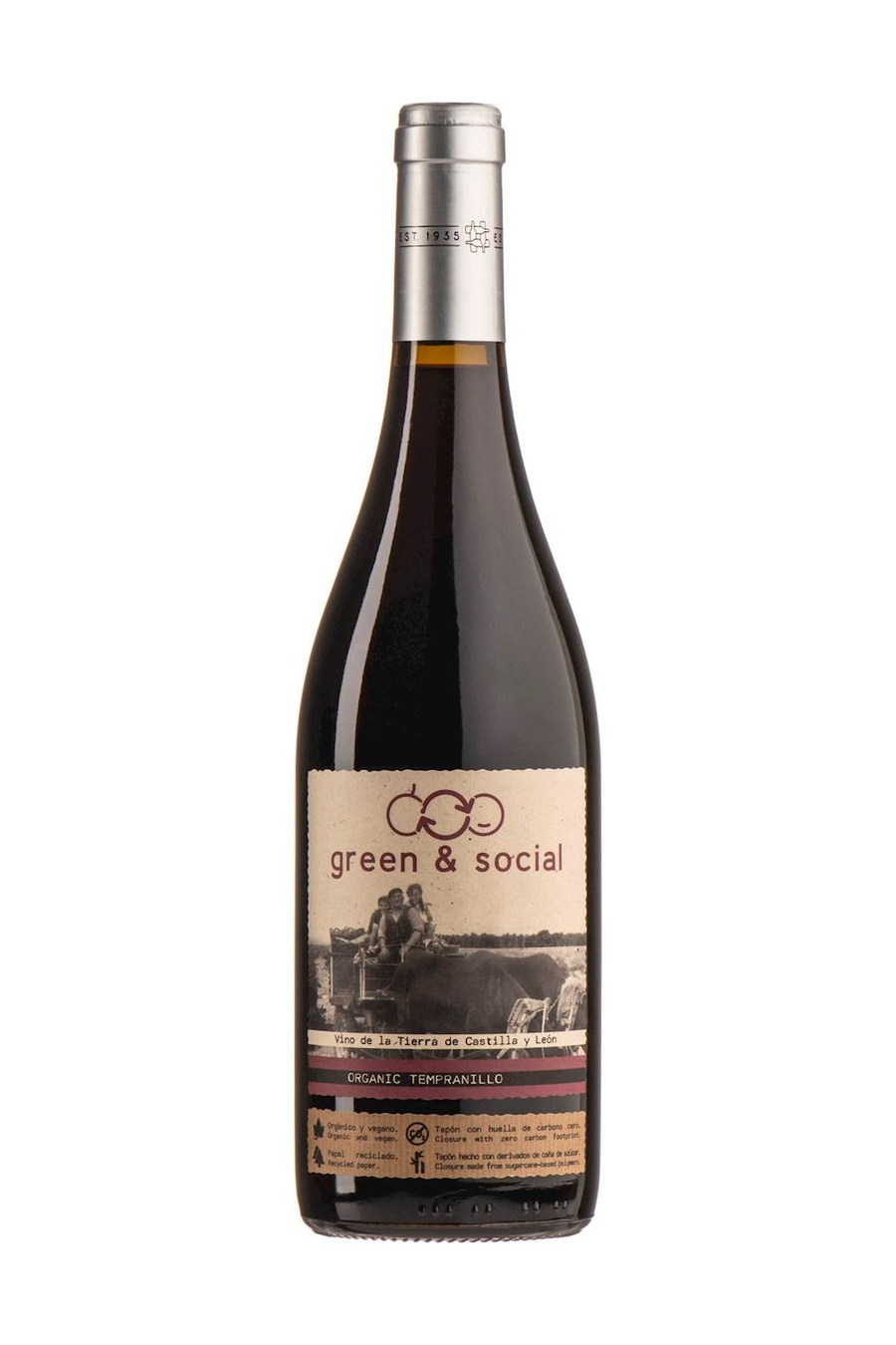 Green & Social Organic Tempranillo 750ml