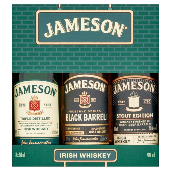 Jameson Mixed Miniatures 50ml 3 Pack