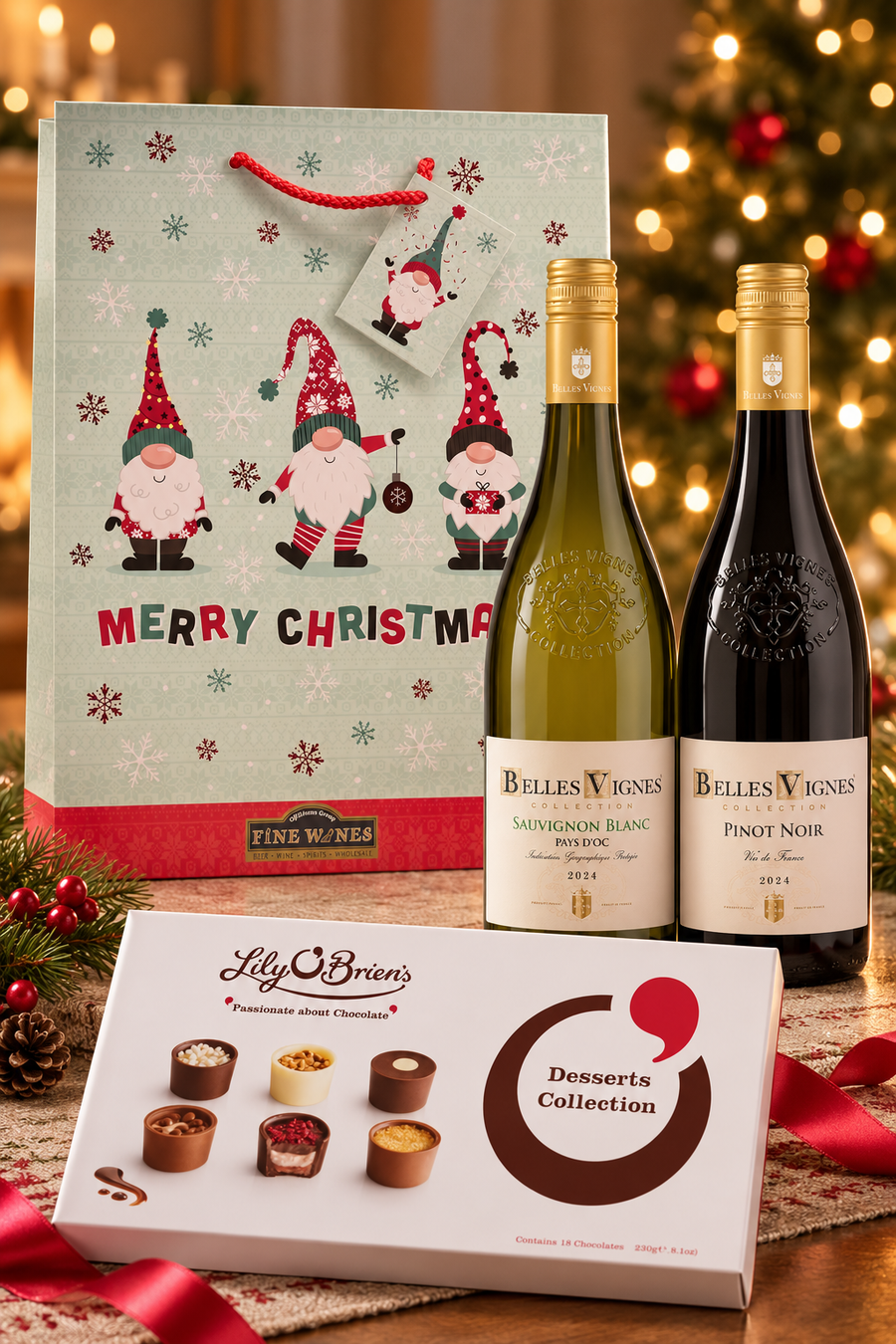 Belles Vignes Wine & Chocolate Gift
